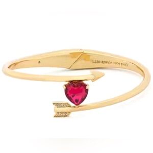 KATE SPADE ❤️ Lovestruck Heart and Arrow Hinged Bracelet NWT